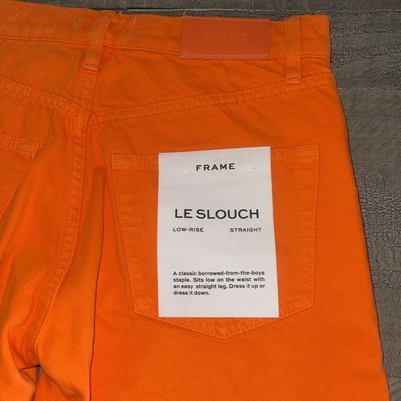 FRAME
Le Slouch High Waist Straight Leg Jeans -
Orange Crush - Picture 9 of 14